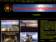 Tablet Screenshot of francescoinviaggio.it